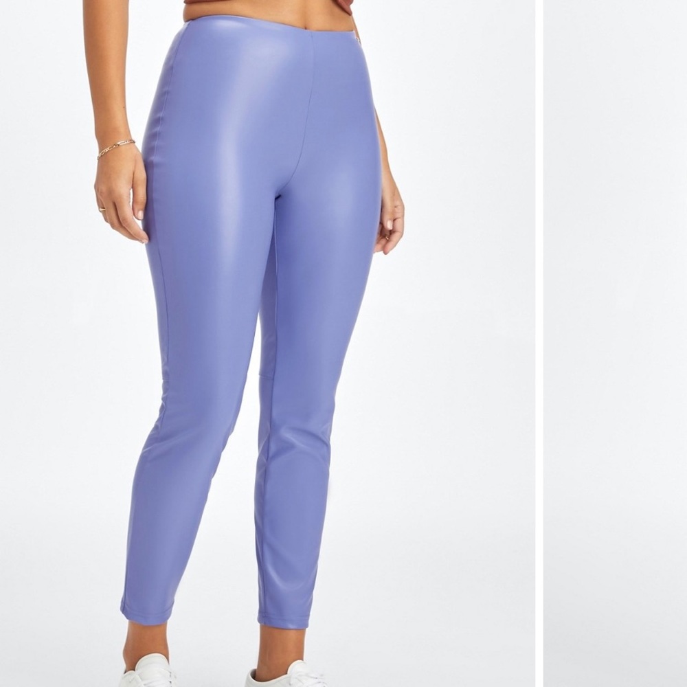 NWT Fabletics Vegan Leather High-Waisted Legging